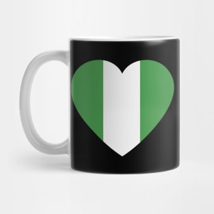I Love Nigeria // Heart-Shaped Nigerian Flag Mug